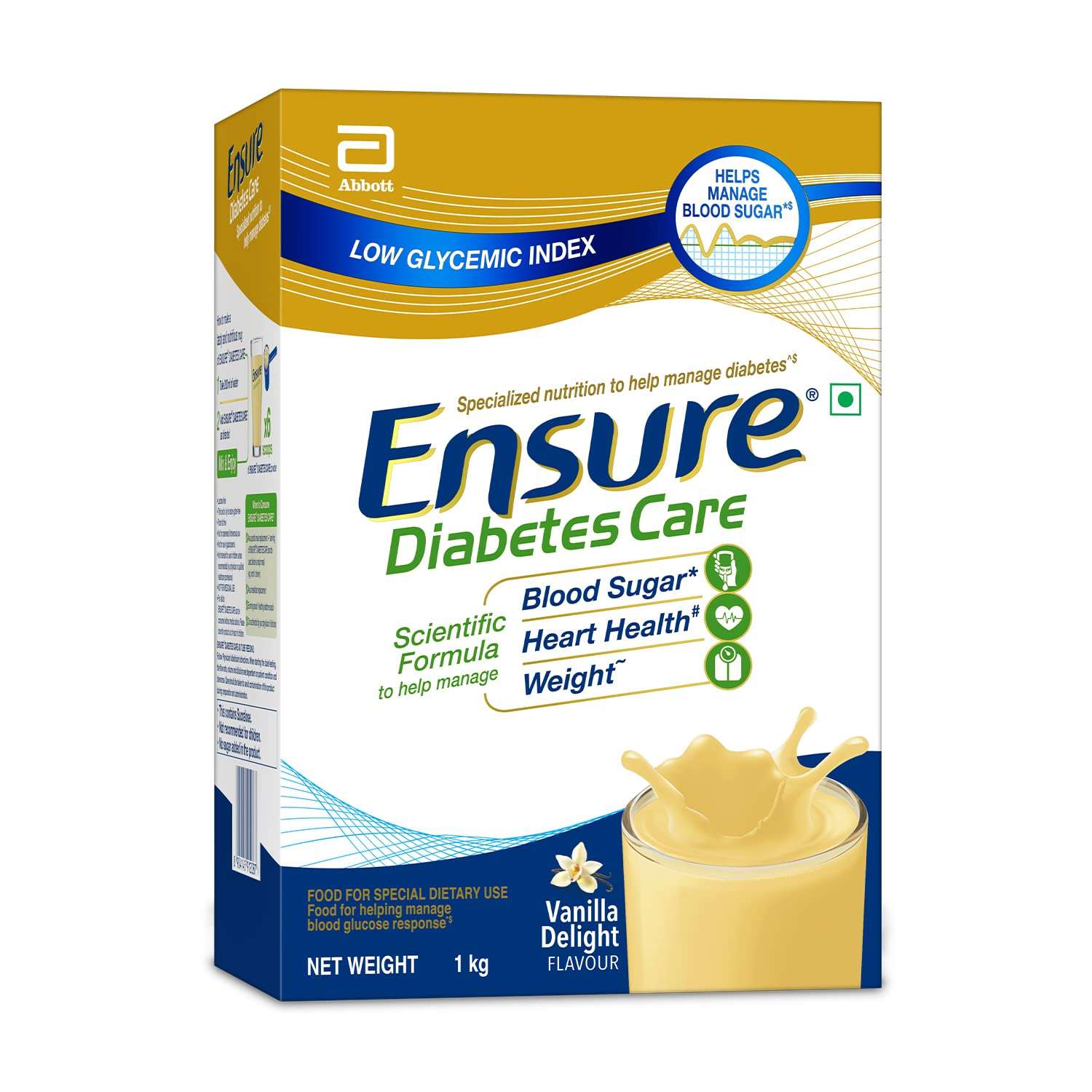 Ensure Diabetes Care- Nutrition to Help Control Blood Sugar Levels- 1 Kg (Vanilla Flavour)