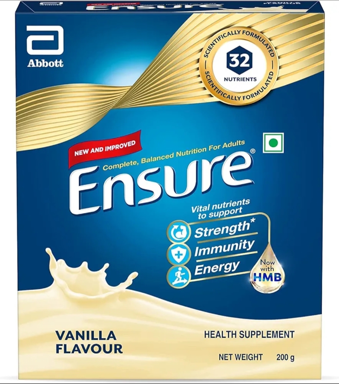 Ensure Complete Balanced Nutrition Drink for Adults 400gm, Vanilla Flavor with HMB and 32 Essential 