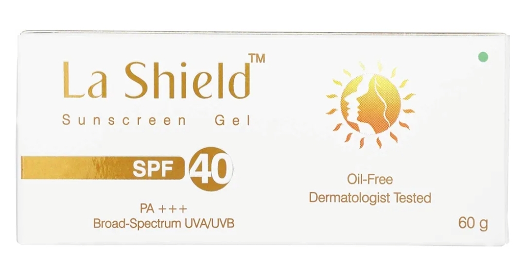 Glenmark La Shield La Shield Sunscreen Gel SPF 40, White, 60 g