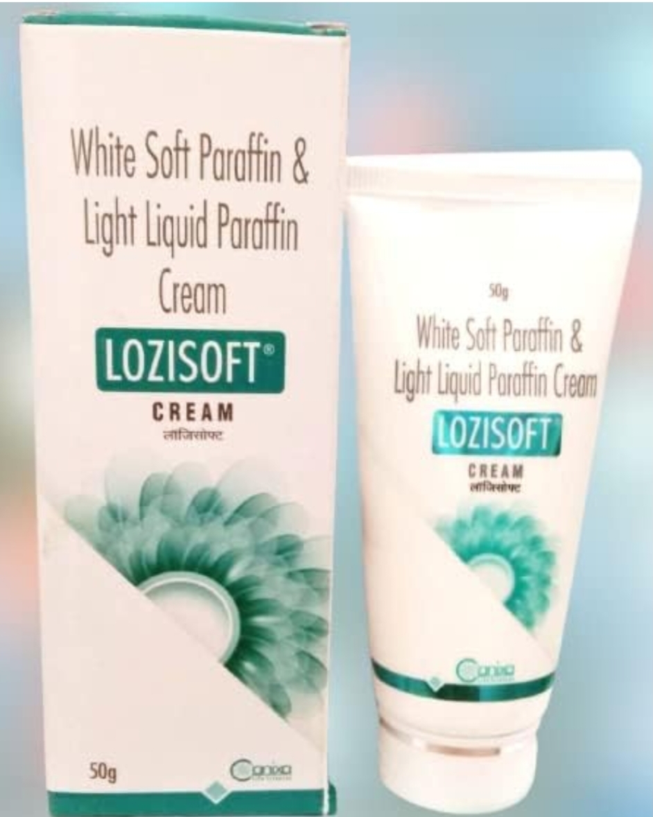 White Soft Paraffin & Light Liquid Paraffin Lozisoft Cream 50g