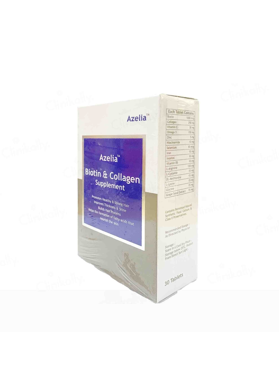 Azelia Biotin & Collagen Supplement Tablet