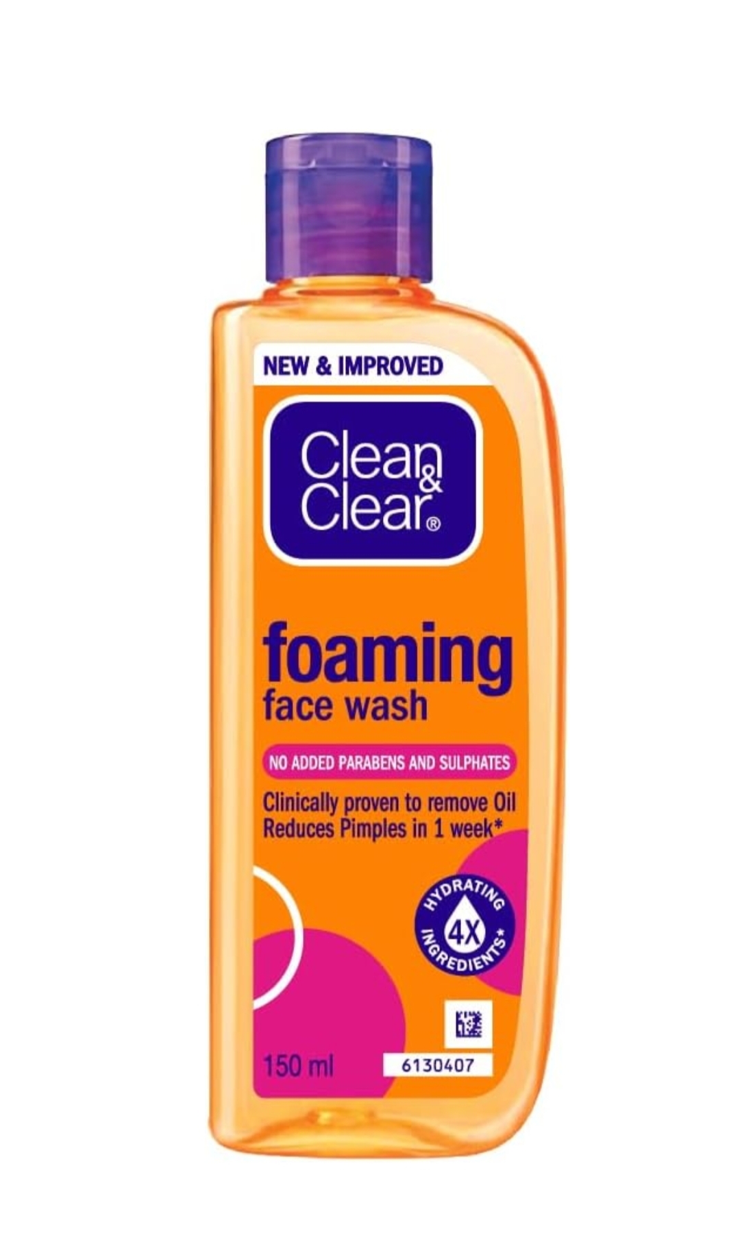 Clean & Clear Foaming Face Wash For Oily Skin, 150ml