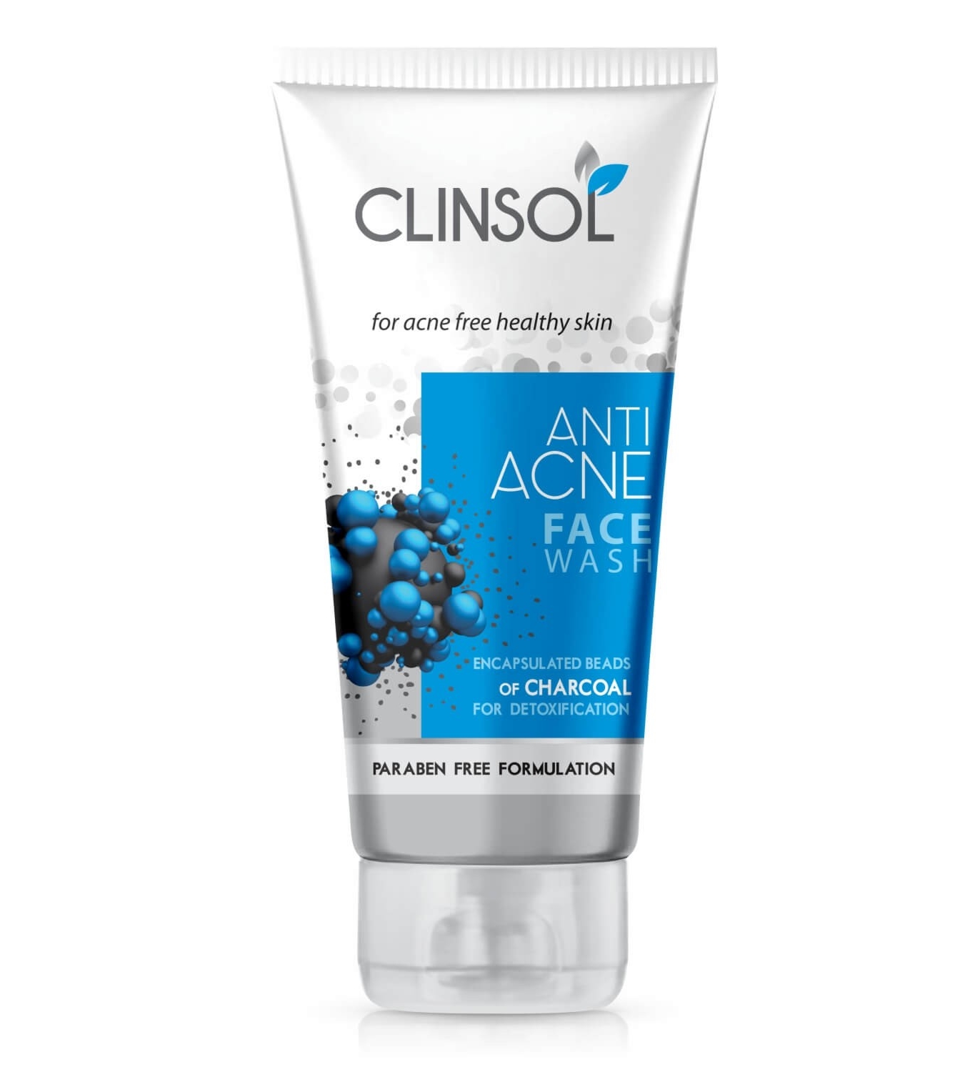 Clinsol Anti-acne Charcoal Face Wash for Acne and Pimple Free Skin 70g