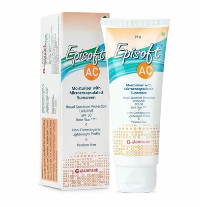 Glenmark Episoft AC Moisturizing Sunscreen, Normal Skin, Packaging Size: 75g