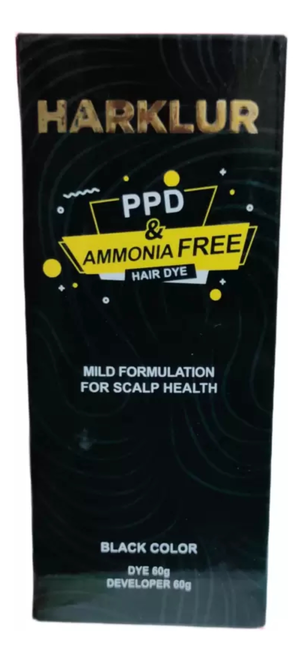 HARKLUR AMMONIA FREE HAIR DYR 60ML, Black