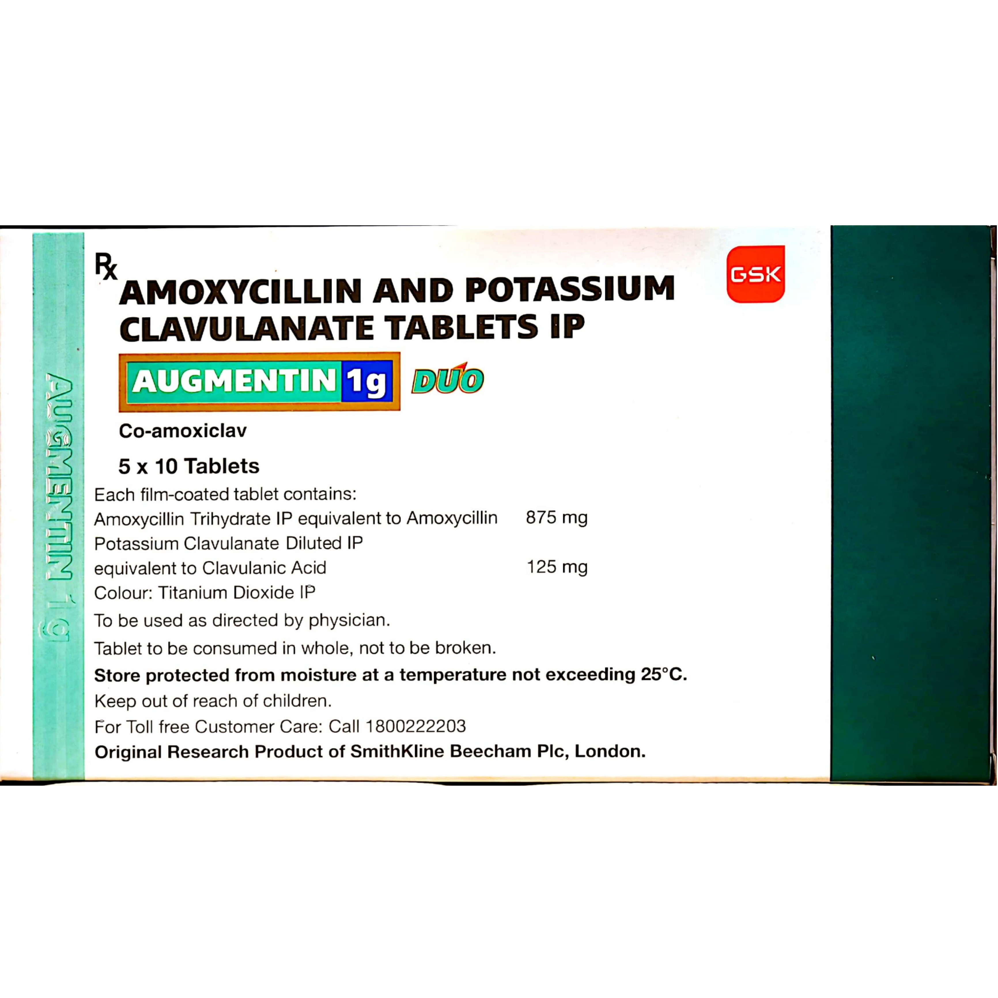 AMOXYCILLIN AND POTASSIUM CLAVULANATE TABLETS IP