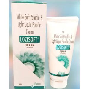 White Soft Paraffin & Light Liquid Paraffin Lozisoft Cream 50g